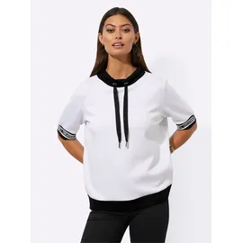CREATION L Shirt in weiß-schwarz | Gr.: 44,
