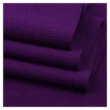 Rockreyoa Polarfleece Stoff Einfarbig Anti Pilling Stoff Meterware Stoffe Handwerken Nähen Stoff Patchwork Stoffe Paket Gestrickter Polar-Fleece-Stoff zum Nähen Überwurf Decken Dunkel Lila 100*160cm
