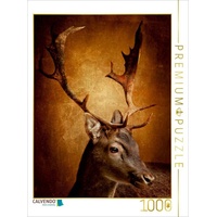 Calvendo Der Hirsch mit dem goldenen Geweih Puzzle