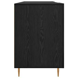 vidaXL Schreibtisch mit Regal Schwarz Eichen-Optik 140 x 50 x 75 cm