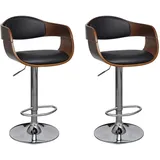 vidaXL Barhocker 2 Stk. 3052716 Schwarz