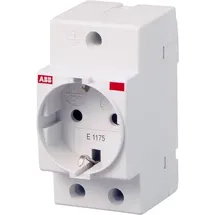 ABB Hutschienen-Steckdose E1175 Grau