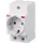 ABB Hutschienen-Steckdose E1175 Grau