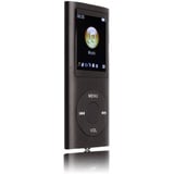 SALALIS MP3-Player Tragbarer Digitaler Verlustfreier Musik-MP3-Player für Kinder mit Kopfhörer HD-Lautsprecher für Sportarten Laufen Superleichte Metallgehäuse-Touch-Tasten(Schwarz)