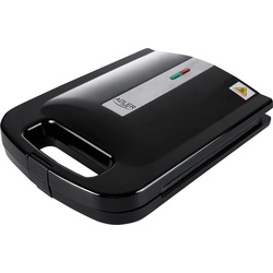 Adler AD 3055 Sandwich-Toaster, Toaster, Schwarz, Silber