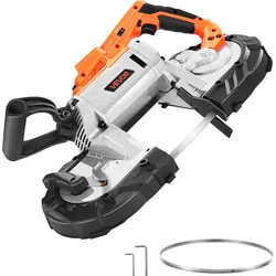 VEVOR 20V Akku Bandsäge 127x115mm Schnitttiefe 120m/min Drehzahl nur Werkzeug