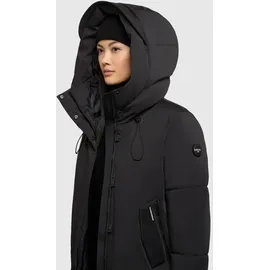khujo Wintermantel "Luggs", Damen, Gr. S (36), schwarz, Obermaterial: 55% Baumwolle, 45% Polyester. Innenfutter: 100% Nylon.