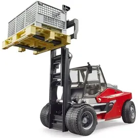 Bruder Linde HT160 Stapler mit Palette, 3 Boxen