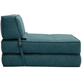 miliboo Schlafsessel Katy Polyester 1-Sitzer 80 x 90 x 90 cm Blau