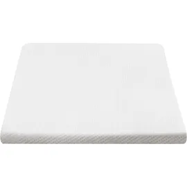 Beliani Latex-Matratzentopper 90 x 200 cm Weiß