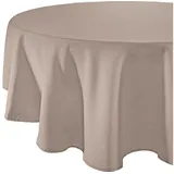 sander table + home Tischdecke Tischdecke "Loft", fleckabweisend Uni grau rund | 150 cm x 150 cm