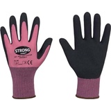 Stronghand Handschuhe LADY FLEXTER Größe 6 pink/schwarz EN 420/EN 388 PSA II STRONGHAND