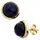Jobo Ohrstecker rund Gelbgold 585 Lapislazuli 10,4mm