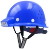Mustbau MBU-ZC111-BLU Bauhelm,Schutzhelm,Arbeitshelm,Bauarbeiterhelm, USB-Ladegerät-Licht, 53-62cm Einstellbar