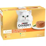 3 + 1 gratis! 4 x Gourmet Gold - Raffiniertes Ragout: Fleisch Mix (4 x 12 x 85 g)