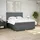 vidaXL Boxspringbett 180 x 200 cm Dunkelgrau