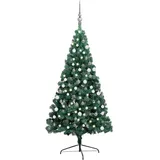 vidaXL Künstlicher Halber Weihnachtsbaum Grün 180 cm
