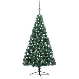 vidaXL Künstlicher Halber Weihnachtsbaum Grün 180 cm