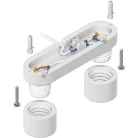 ledscom.de Deckenleuchte ELEKTRA, 2-flammig, Porzellan, weiß glänzend, 2x E27 max. 60W
