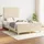 vidaXL Bettgestell 120 x 200 cm Creme