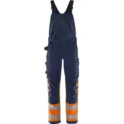 Warnschutz Stretch Latzhose "1032 GSTP" Green Stiby - D96 - orange/marine