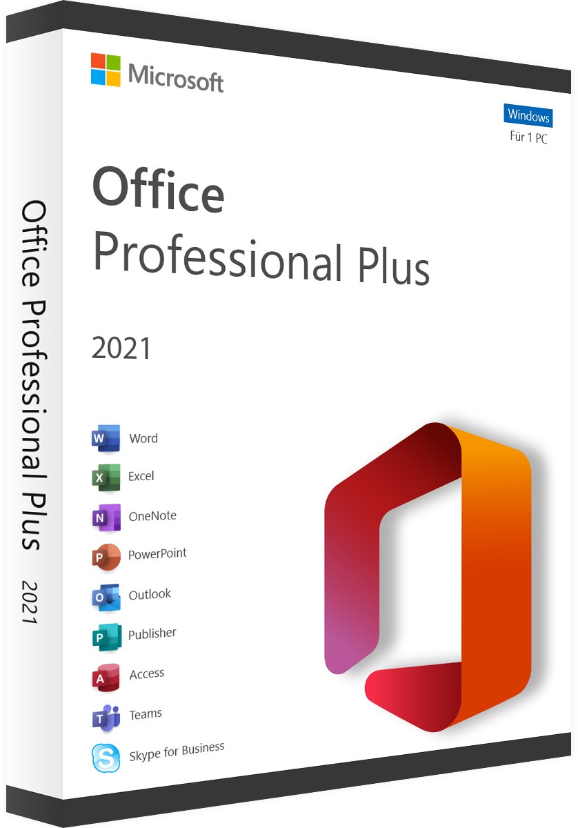 Microsoft Office 2021 Professional Plus | Windows | Retail | Zertifiziert