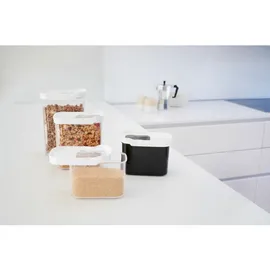 Emsa Optima rechteckig transparent weiß 1,6 l 2-teiliges Set