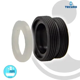tecuro Adapter Übergangsstück AG M 22x1 auf AG M 24x1, Kunststoff