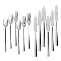 Villeroy & Boch Piemont Fischbesteck 12tlg. (12-tlg), 6 Personen,