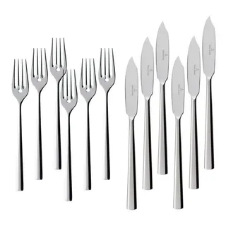 Villeroy & Boch Piemont Fischbesteck 12tlg. (12-tlg), 6 Personen, Edelstahl - 1. Wahl
