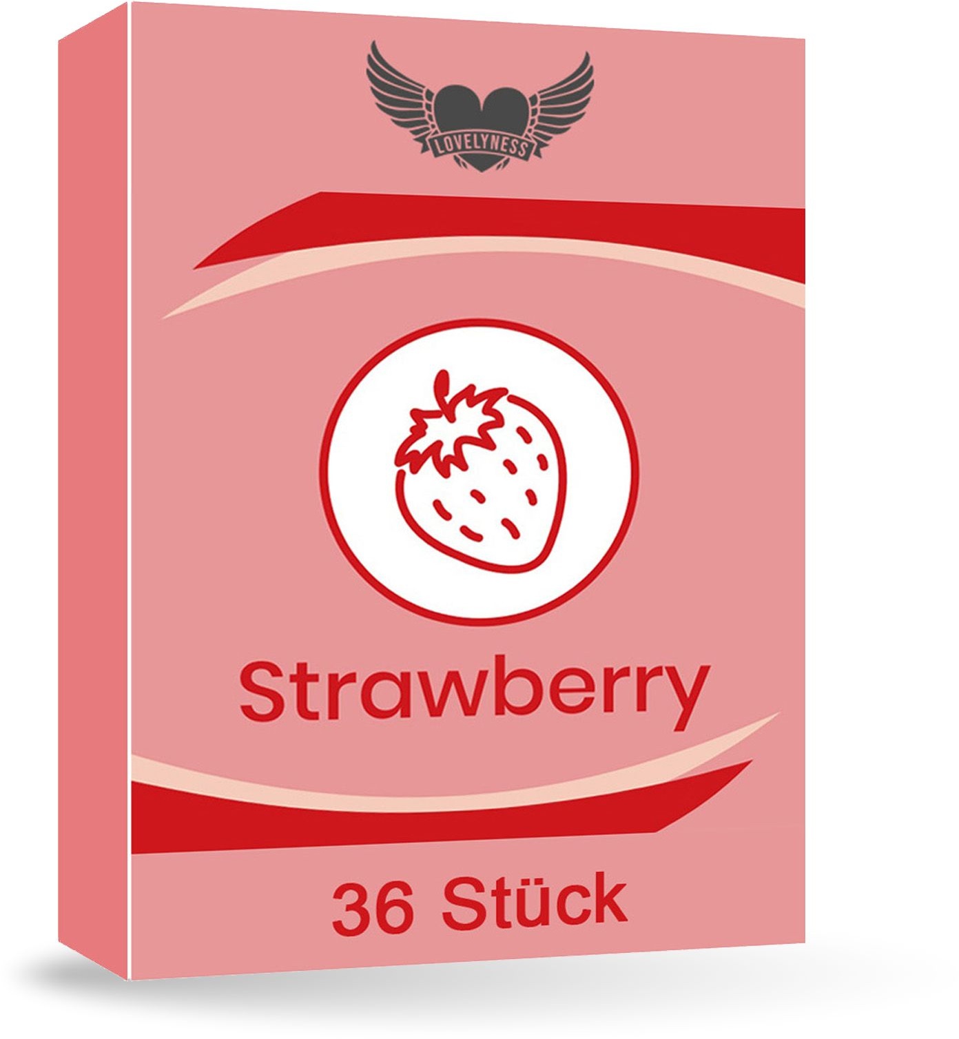 Lovelyness - Kondome mit Geschmack Erdbeere 36 St