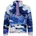 Helvetia II Printed Half Snap Fleece Collegiate Navy Dreaming/Stormwatch S