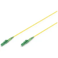 Digitus DK-2933-15-APC-SX Glasfaser LWL Anschlusskabel 15m Gelb, Gelb-Grün, Grün, Grün-Gelb [1x LC APC-Stecker - 1x LC