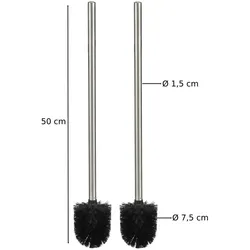 Haushalt International 2er Set Toilettenbürsten Klobürste Toilette WC Bad Bürste Ersatz