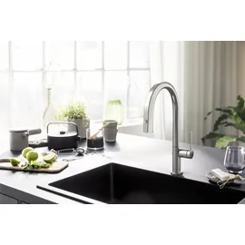 Hansgrohe Aqittura M91 Einhebelmischer Edelstahl