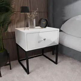 lookway Nachtschrank BLANCO Loft 45 x 37 x 53 cm Weiß