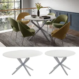 Vicco Esstisch Loyd, 120 x 76.5 cm ausziehbar