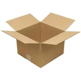 TransPak Transpak, - Faltkarton 1-wellig Höhenrillung Maße 250x250x190mm Qualität 1.20 B braun braun