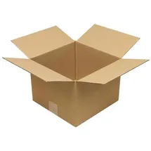 TransPak Transpak, - Faltkarton 1-wellig Höhenrillung Maße 250x250x190mm Qualität 1.20 B braun braun