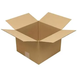 TransPak Transpak, - Faltkarton 1-wellig Höhenrillung Maße 250x250x190mm Qualität 1.20 B braun braun