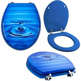 Grafner WC Sitz mit Absenkautomatik Motiv Blue Drop