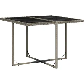 vidaXL Garten-Essgruppe 9-tlg. Grau