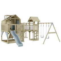 OUTDOORTOYS Spielturm Knut Holz Eisblau