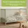Kids Collective Babybett Kinderbett Gitterbett mit Rausfallschutz Baby Bett | stabiles Buchenholz | Juniorbett | Europe | Kinderzimmer Jugendzimmer... | Grün