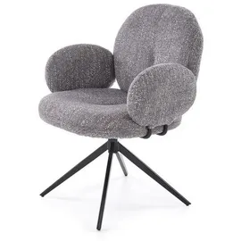 lookway Sessel BERRY 360° Textil 65 x 83 x 64 cm Grau gepolstert