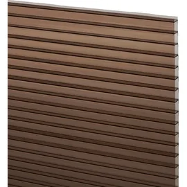 LECO Ersatz Polycarbonat-Dachplatten-Set für Profi-Grillpavillon XXL 2,75 x 1,65 m Grau-Braun