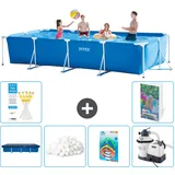 Rechteckiger Frame Pool - 450x220x84 Cm - 7-teilig  S8
