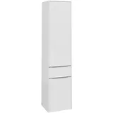Villeroy & Boch Subway 3.0 Hochschrank 1 Auszug und 2 Türen Anschlag rechts, 400 x 1710 x 362mm - Brilliant White,