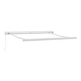 vidaXL Markise Einziehbar Anthrazit und Weiß 3x2,5 m Stoff & Aluminium