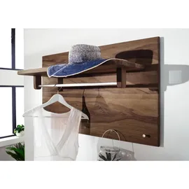 Massivmoebel24 Wandgarderobe Sheesham 100x32x60 rot-braun gebeizt Toronto 146